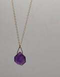 Gold Amethyst Necklace